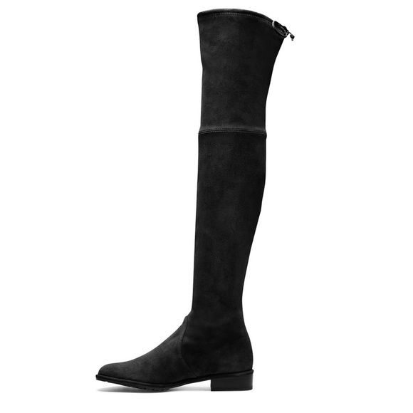 Stuart Weitzman Lowland Stretch Suede Boots - Picture 4 of 11